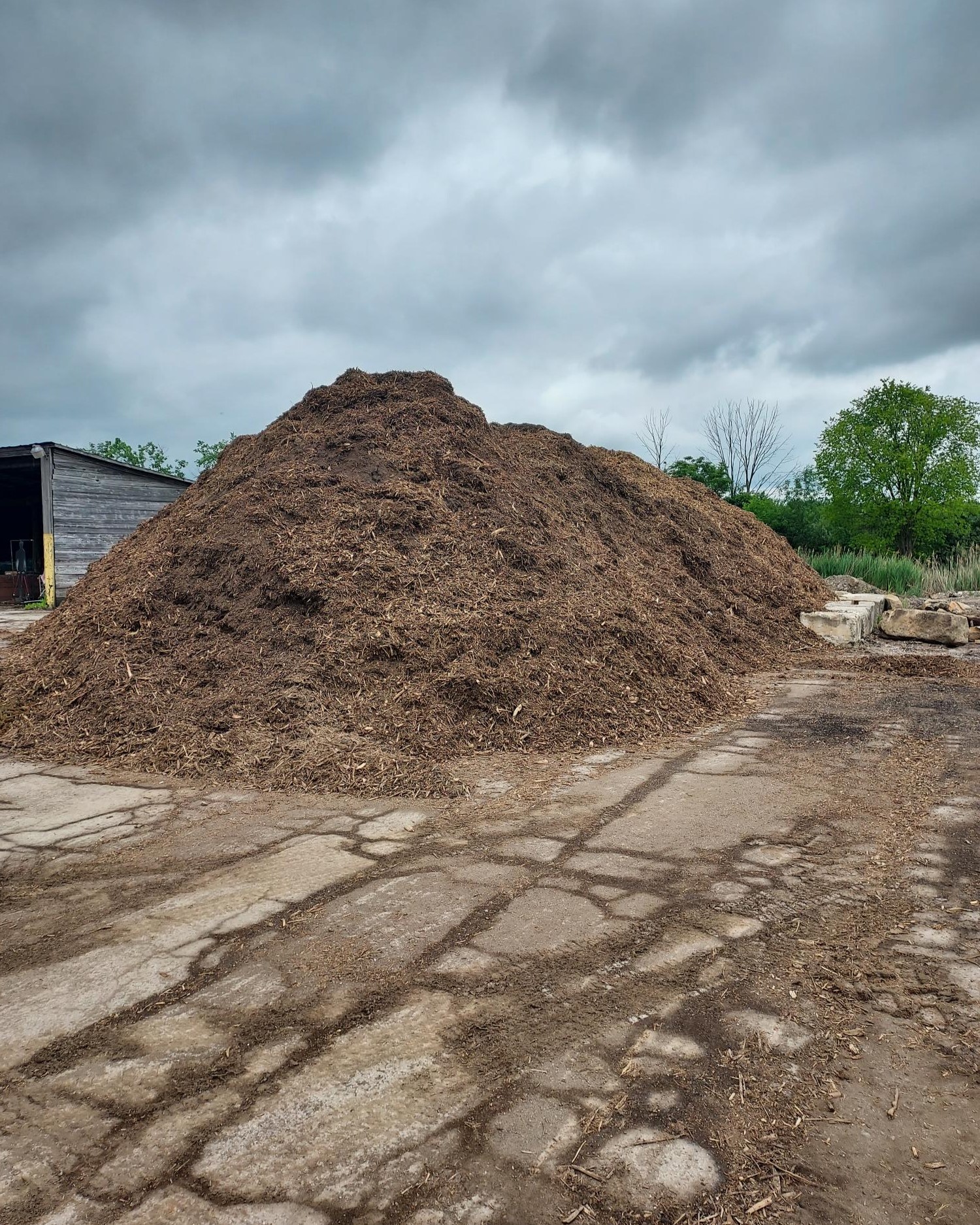 mulch pile