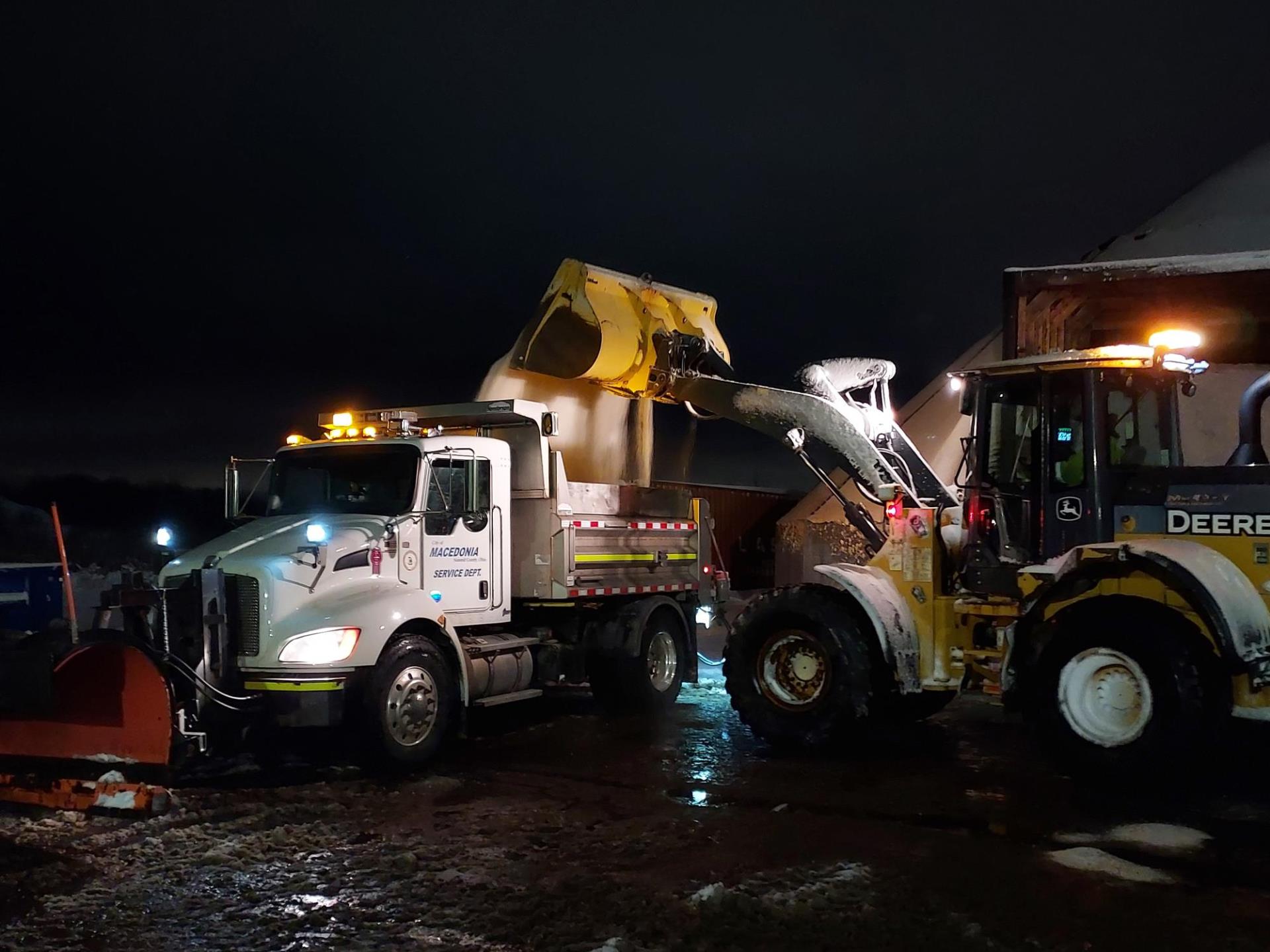 Snow Plow Salt Truck