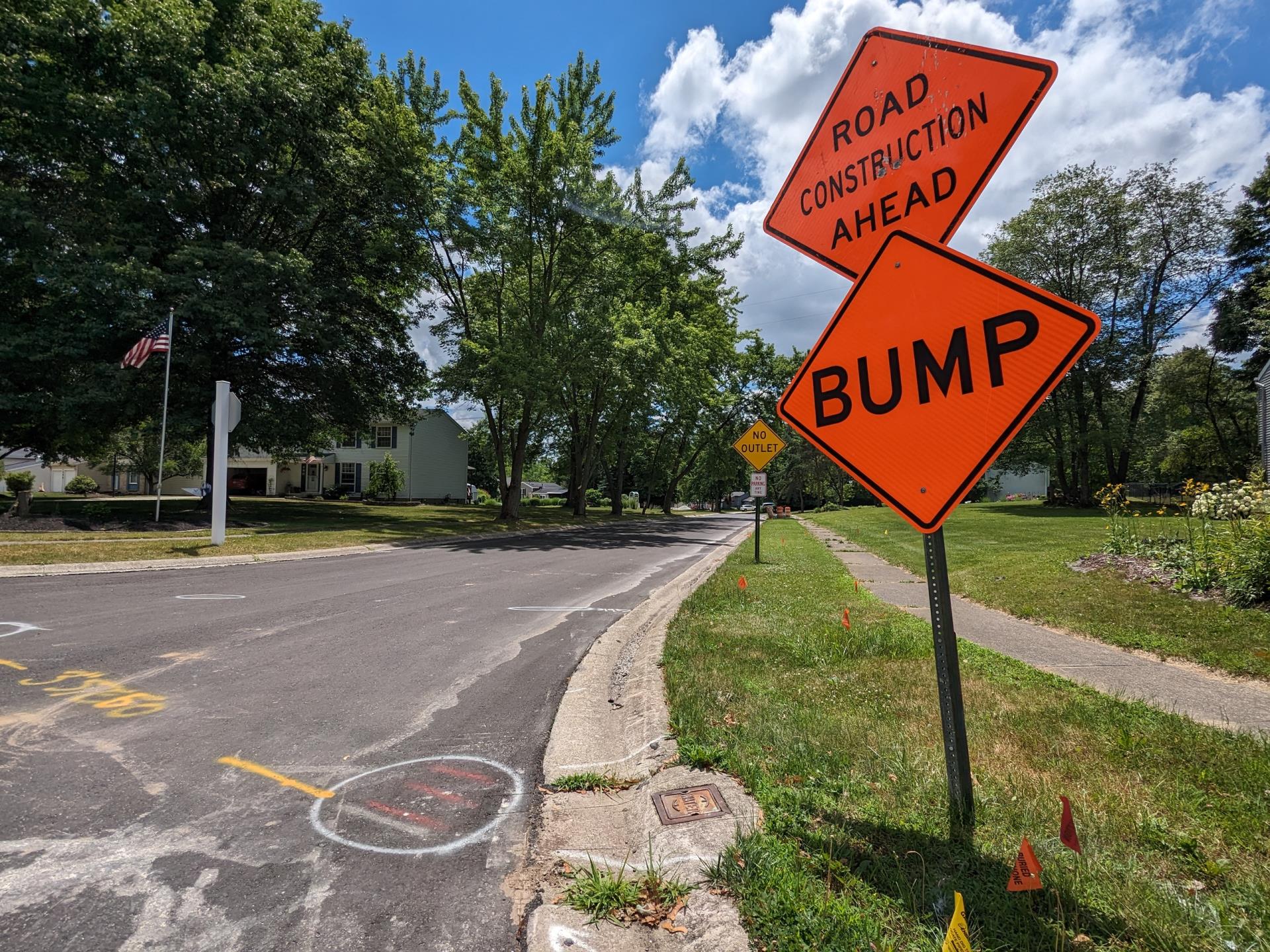 road construction signs